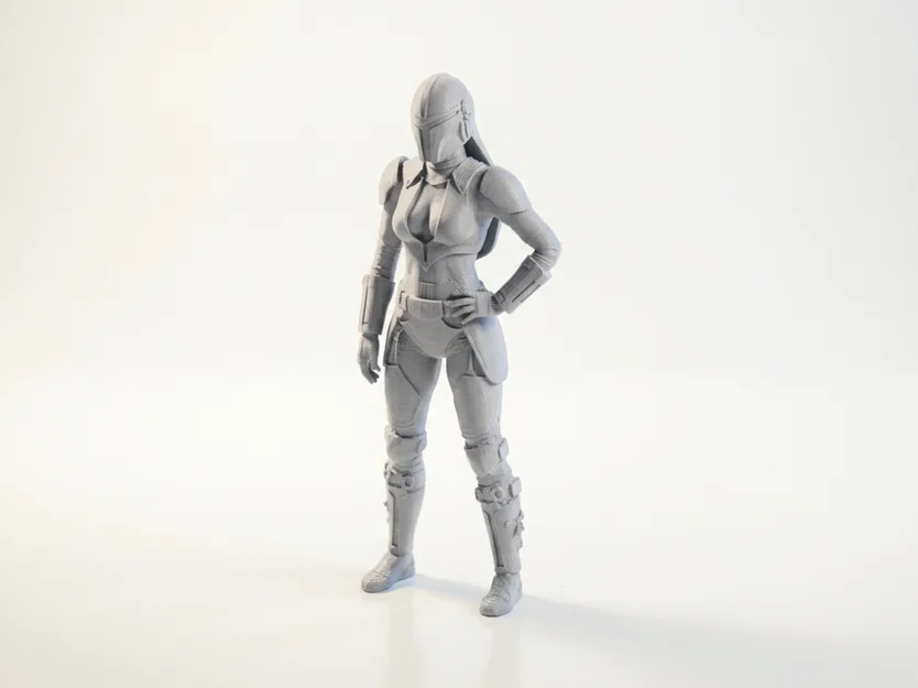 Mô hình Nữ chiến binh Mandalorian Star Wars - File in 3D - Image 1