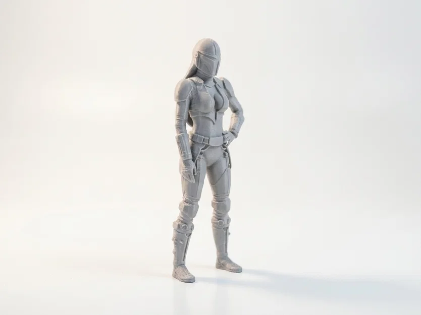 Mô hình Nữ chiến binh Mandalorian Star Wars - File in 3D - Image 2