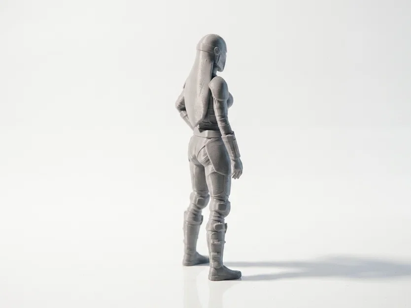 Mô hình Nữ chiến binh Mandalorian Star Wars - File in 3D - Image 3