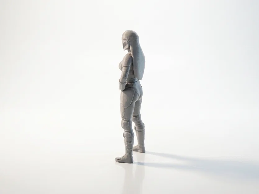 Mô hình Nữ chiến binh Mandalorian Star Wars - File in 3D - Image 4