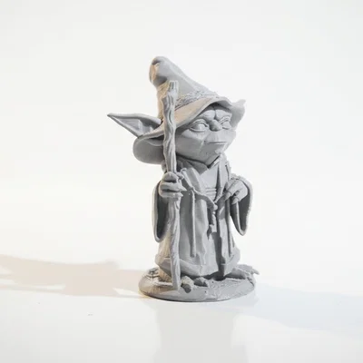 Mô hình Yoda Gandalf: Tượng 3D sưu tầm chủ đề Star Wars