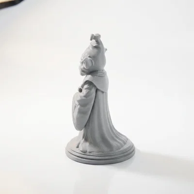 Mô hình 3D tượng nhân vật trùm mũ phong cách Star Wars