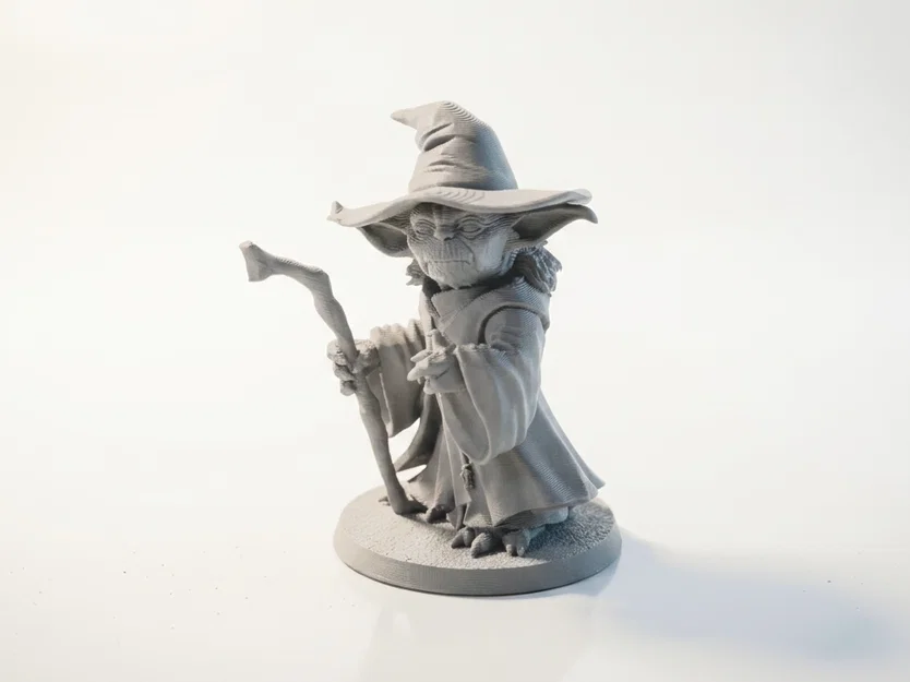 Mô hình 3D Yoda kết hợp Gandalf độc đáo - Yoda Gandalf Wizard Figurine - Image 1