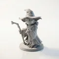 Mô hình 3D Yoda kết hợp Gandalf độc đáo - Yoda Gandalf Wizard Figurine - Thumbnail 1