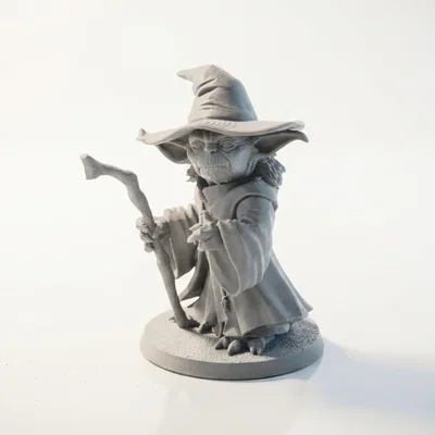 Mô hình 3D Yoda kết hợp Gandalf độc đáo - Yoda Gandalf Wizard Figurine