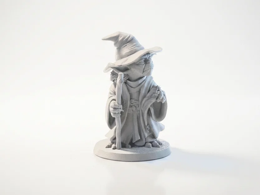 Mô hình 3D Yoda kết hợp Gandalf độc đáo - Yoda Gandalf Wizard Figurine - Image 2