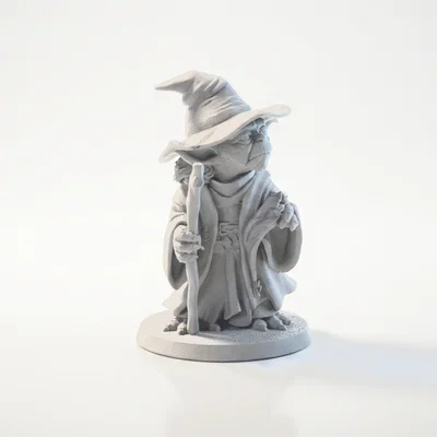 Mô hình 3D Yoda kết hợp Gandalf độc đáo - Yoda Gandalf Wizard Figurine