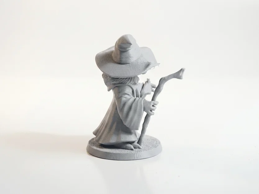 Mô hình 3D Yoda kết hợp Gandalf độc đáo - Yoda Gandalf Wizard Figurine - Image 3