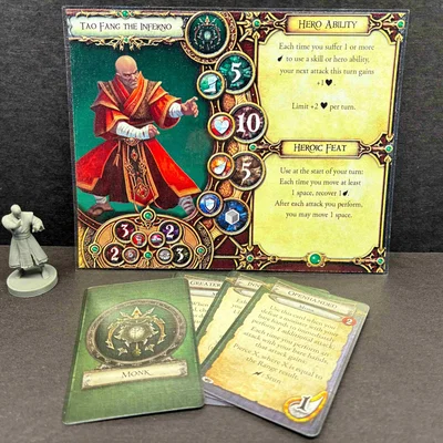 Mô hình Monk tùy chỉnh cho board game Descent 2nd Edition