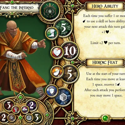 Mô hình Monk tùy chỉnh cho board game Descent 2nd Edition