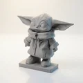 Mô hình Grogu Baby Yoda in 3D từ Star Wars - Thumbnail 1