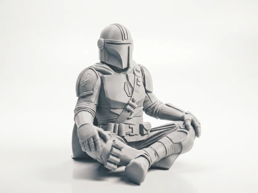 Mô hình Mandalorian ngồi thiền - Tệp in 3D Star Wars - Image 1