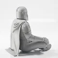 Mô hình Mandalorian ngồi thiền - Tệp in 3D Star Wars - Thumbnail 2