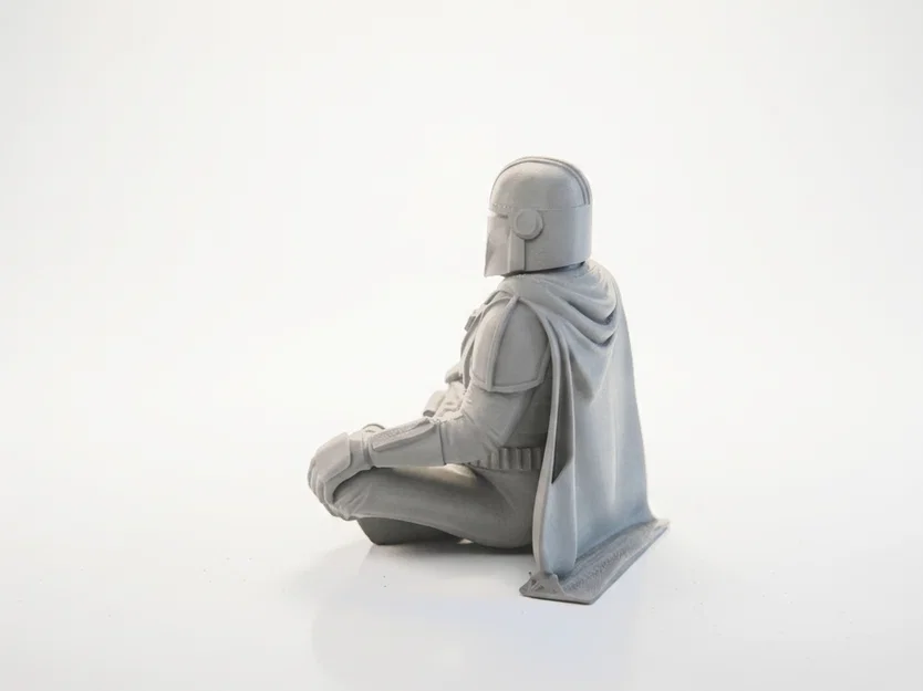 Mô hình Mandalorian ngồi thiền - Tệp in 3D Star Wars - Image 3