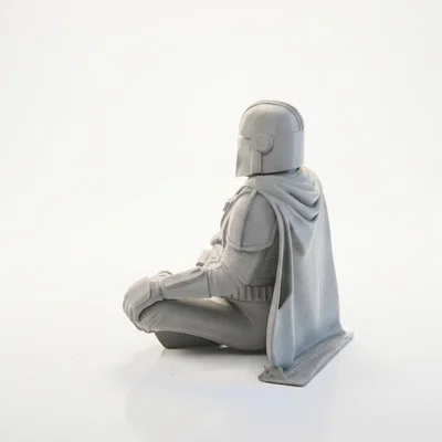 Mô hình Mandalorian ngồi thiền - Tệp in 3D Star Wars