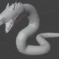 Mô hình 3D Basilisk Harry Potter ấn tượng để trưng bày - Thumbnail 3