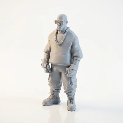 Mô hình nhân vật Cool Street Guy phong cách đường phố in 3D
