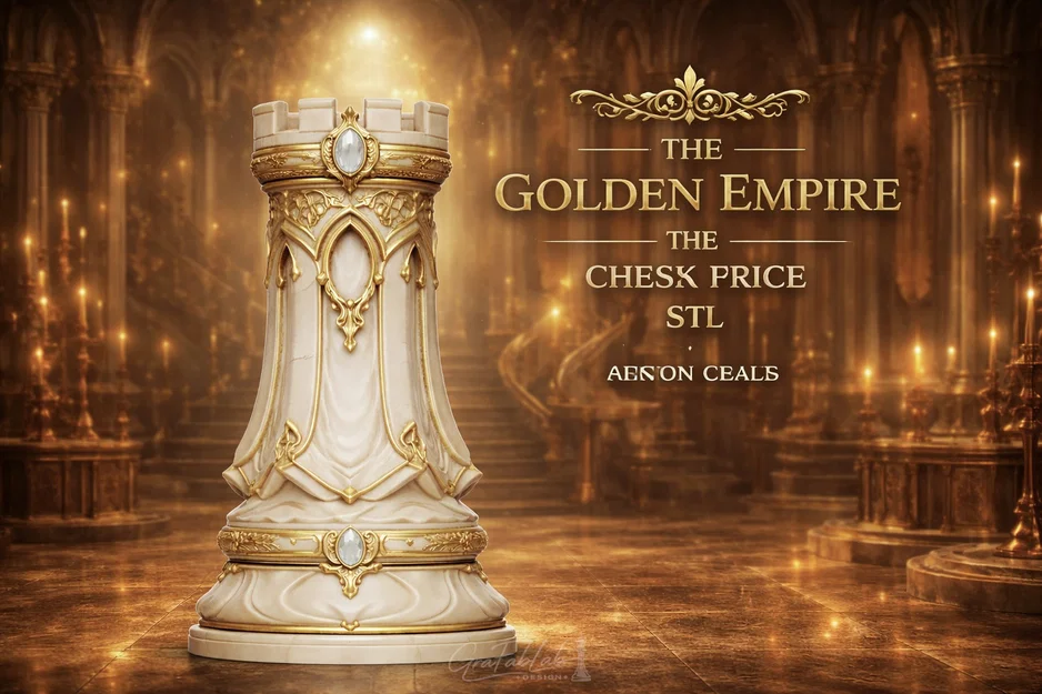 Quân Xe "The Golden Empire" - Mô hình quân cờ - Image 1