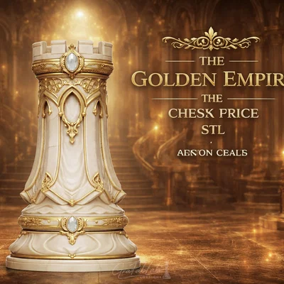 Quân Xe "The Golden Empire" - Mô hình quân cờ