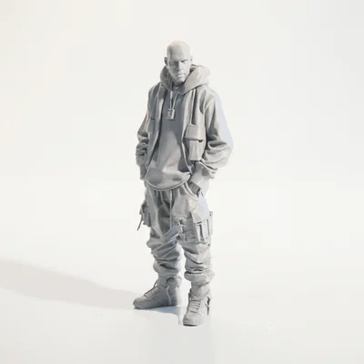 Mô hình nhân vật Cool Street Guy phong cách Urban in 3D