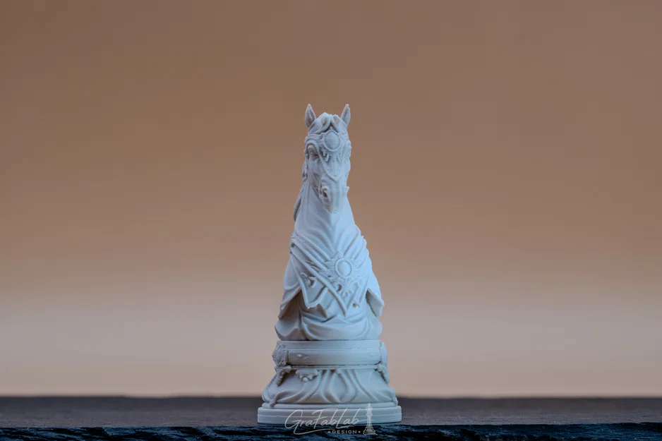 Quân Cờ "Hiệp Sĩ" Đế Chế Vàng - Quân cờ 3D - Image 2