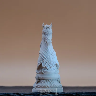 Quân Cờ "Hiệp Sĩ" Đế Chế Vàng - Quân cờ 3D