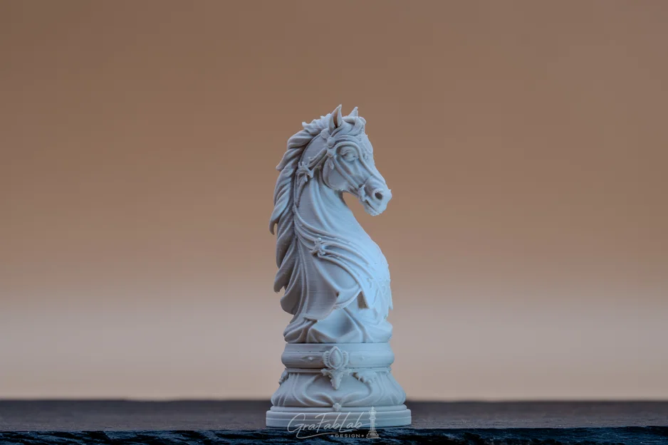 Quân Cờ "Hiệp Sĩ" Đế Chế Vàng - Quân cờ 3D - Image 3