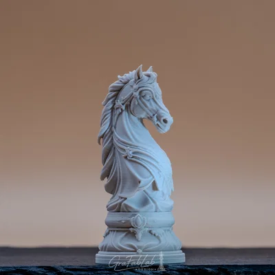 Quân Cờ "Hiệp Sĩ" Đế Chế Vàng - Quân cờ 3D