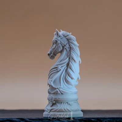 Quân Cờ "Hiệp Sĩ" Đế Chế Vàng - Quân cờ 3D