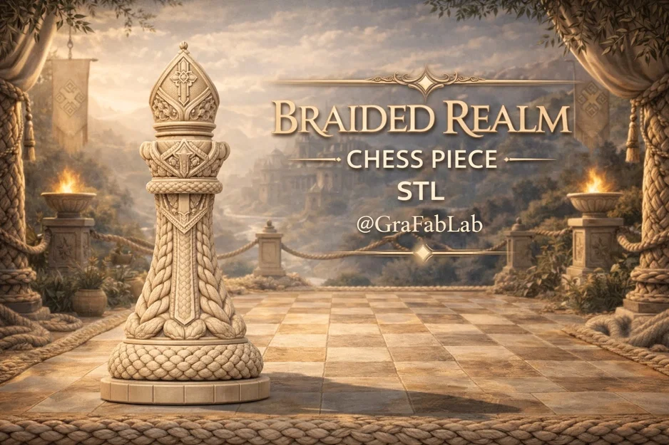 Braided Realm "Bishop" - Mô hình quân Tượng trong bàn cờ - Image 1