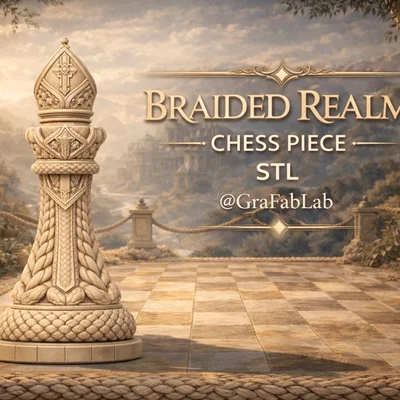 Braided Realm "Bishop" - Mô hình quân Tượng trong bàn cờ