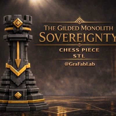 The Guilded Monolith Sovereignty "Rook" - Quân xe trong bộ cờ vua