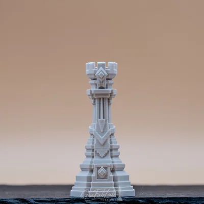The Guilded Monolith Sovereignty "Rook" - Quân xe trong bộ cờ vua