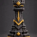 The Guilded Monolith Sovereignty "Rook" - Quân xe trong bộ cờ vua - Thumbnail 6