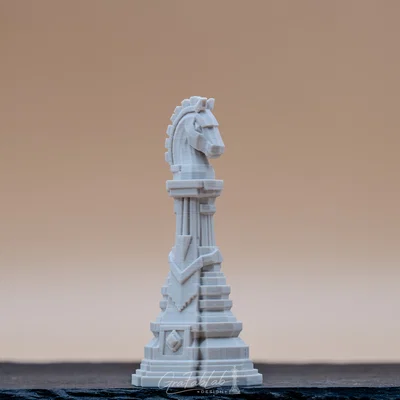 Quân Mã (Knight) - The Guilded Monolith Sovereighnty - Quân cờ 3D