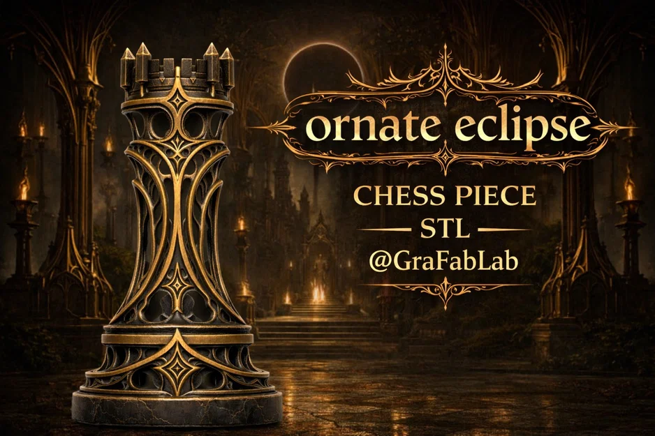 Ornate Eclipse "Rook" - Quân Xe Cờ Vua Độc Đáo - Image 1