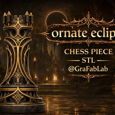 Ornate Eclipse "Rook" - Quân Xe Cờ Vua Độc Đáo