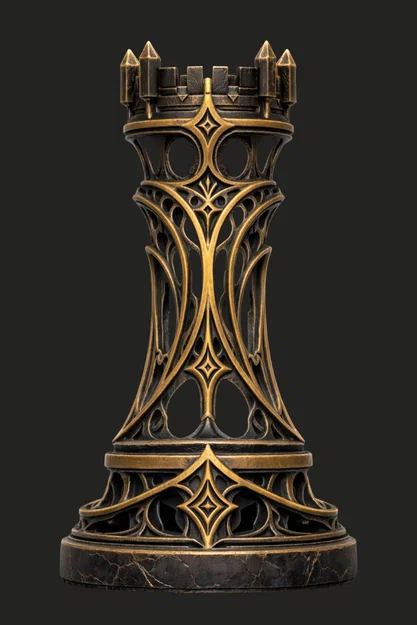 Ornate Eclipse "Rook" - Quân Xe Cờ Vua Độc Đáo - Image 6