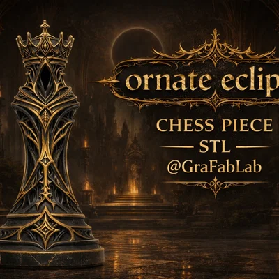 Ornate Eclipse "Queen" - Quân cờ Nữ hoàng đầy quyền uy