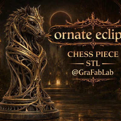 Ornate Eclipse "Knight" - Quân cờ Mã tinh xảo