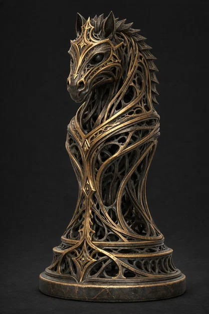 Ornate Eclipse "Knight" - Quân cờ Mã tinh xảo - Image 6