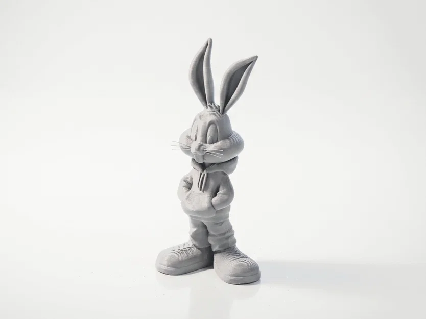 Mô hình Bugs Bunny phong cách đường phố - File in 3D độc đáo - Image 1
