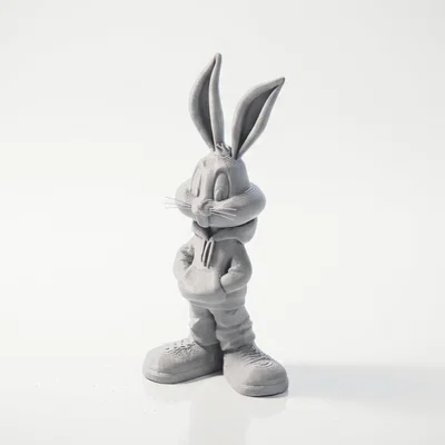 Mô hình Bugs Bunny phong cách đường phố - File in 3D độc đáo