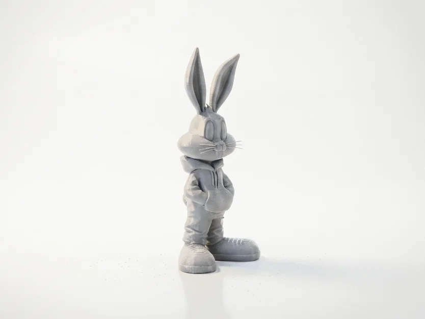 Mô hình Bugs Bunny phong cách đường phố - File in 3D độc đáo - Image 2