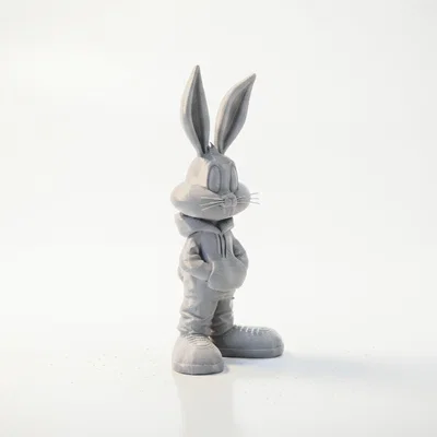 Mô hình Bugs Bunny phong cách đường phố - File in 3D độc đáo