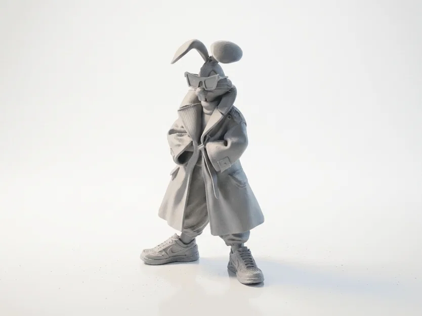 Mô hình 3D Bugs Bunny phong cách đường phố cực chất - Image 1