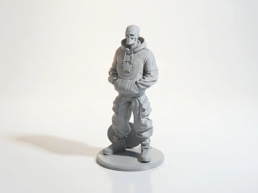 Mô hình Captain America phong cách đường phố in 3D - Image 1