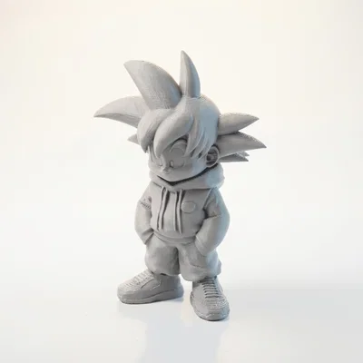 Mô hình 3D Chibi Goku phong cách đường phố (Street Style)