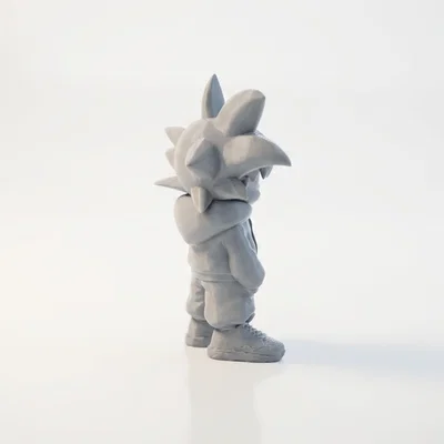 Mô hình 3D Chibi Goku phong cách đường phố (Street Style)