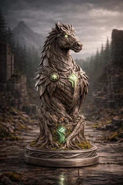 Deepwood "Knight" - Quân cờ Hiệp sĩ - Image 3